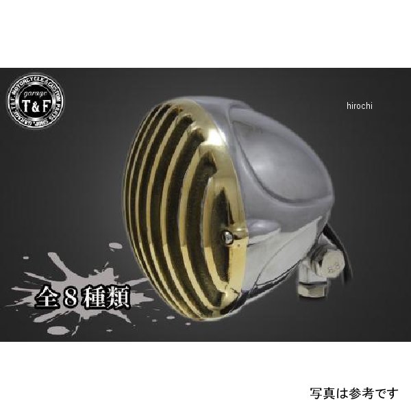 ガレージT＆F 4.5インチスキャロップバードゲージヘッドライト、ライトステーキット 250TR ブラック、コントラスト 6091722 JP店