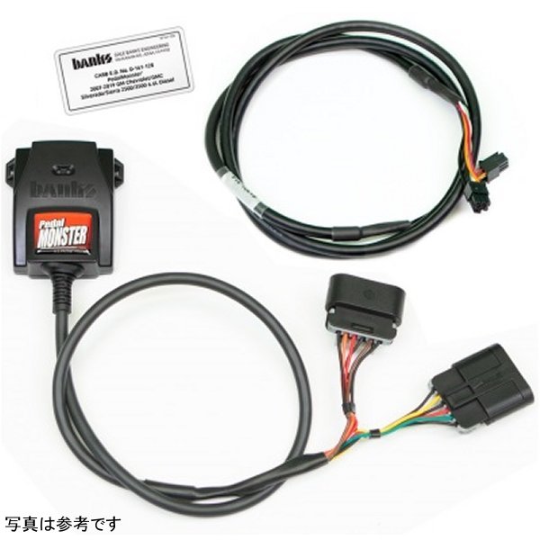  Banks Power Pedal Monster スロットル Sensitivity Booster for Use w/ Exst. iDash - 07.5-19 GM 2500/3500 gbe64321-C JP店