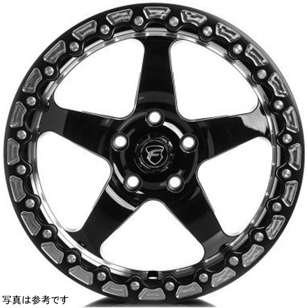  Forgestar D5 Beadlock 17x10 / 5x120 BP / ET45 / 7.3in BS グロスブラック Wheel frgF00170022P45 JP店