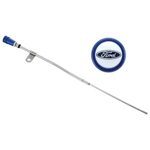  Ford Racing Dipstick Kit - Anodized Aluminum Handle w/ Embossed フォード Logo frp302-400 JP店