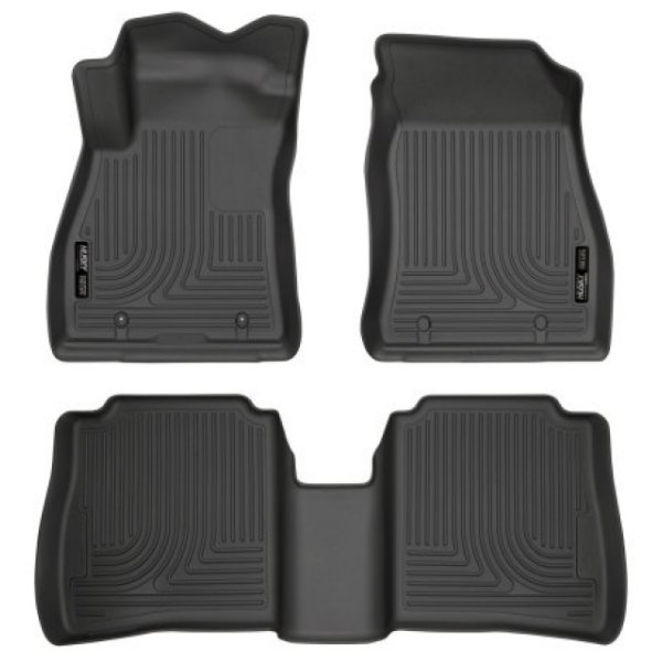 【USA在庫あり】 Husky Liners 14-18 Nissan Sentra Weatherbeater Black Front & 2nd Seat Floor Liners hsl95631 JP店