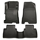 【USA在庫あり】 Husky Liners 08-12 Honda Accord (4DR) WeatherBeater Combo Black Floor Liners (One Piece for 2nd Row) hsl98401 JP店