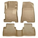 【USA在庫あり】 Husky Liners 08-12 Honda Accord (4DR) WeatherBeater Combo Tan Floor Liners (One Piece for 2nd Row) hsl98403 JP店