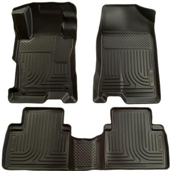 【USA在庫あり】 Husky Liners 07年-12年 ニッサン Altima (Non-Hybrid) WeatherBeater Combo ブラック フロアライナー (1pc. 2nd Row) hsl98601 JP店