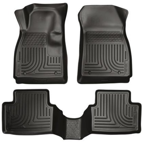 【USA在庫あり】 Husky Liners 11年-12年 フォード Fiesta WeatherBeater Combo ブラック フロアライナー hsl98751 JP店