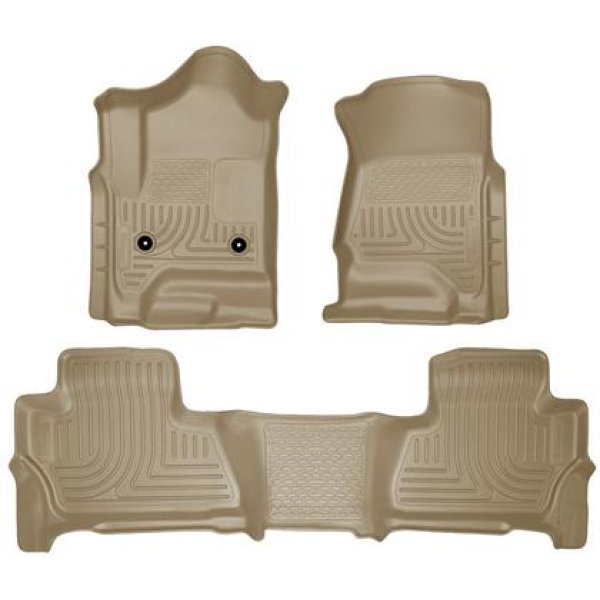 【USA在庫あり】 Husky Liners 2015 Chevy/GMC Suburban/Yukon XL WeatherBeater Combo Tan フロント & 2nd Seat フロアライナー hsl99213 JP店