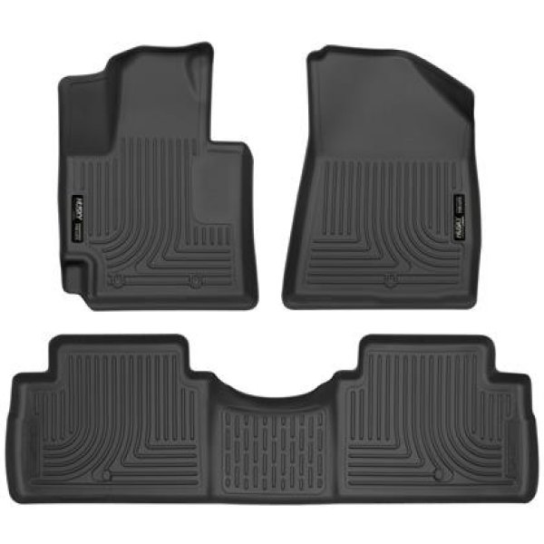 【USA在庫あり】 Husky Liners 2016 Kia Soul Weatherbeater ブラック フロント & 2nd Seat フロアライナー (Footwell Coverage) hsl99611 JP店