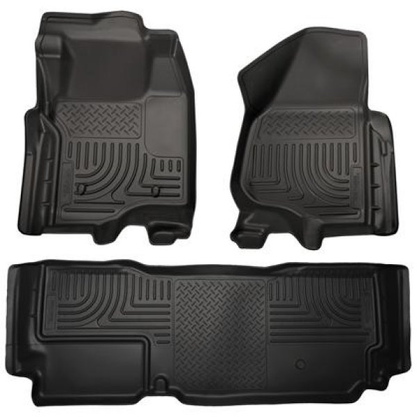 ��USA�߸ˤ���� Husky Liners 2012.5 �ե����� SD Super Cab WeatherBeater Combo �֥�å� �ե����饤�ʡ� (w/o Manual Trans Case) hsl99721 JPŹ