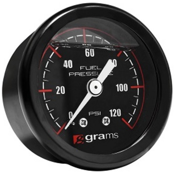 【USA在庫あり】 Grams Performance 0-120 PSI フューエル Pressure ゲージ grpG2-99-1200 JP店