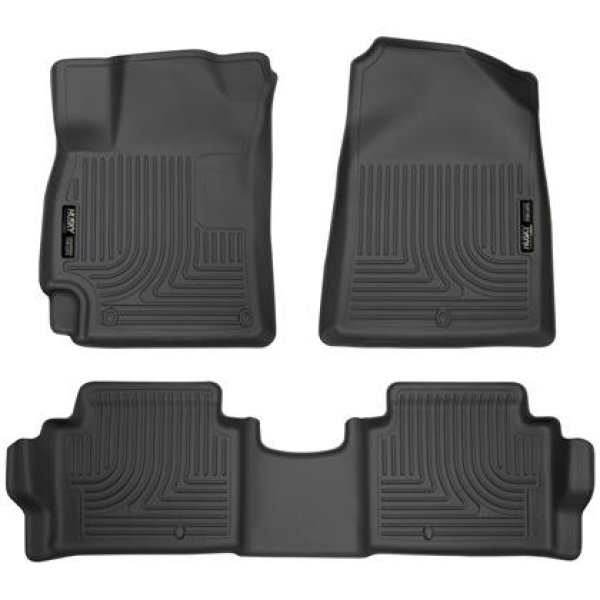 【USA在庫あり】 Husky Liners 2017 Hyundai Elantra Weatherbeater Black Front and Second Row Floor Liners hsl98871 JP店