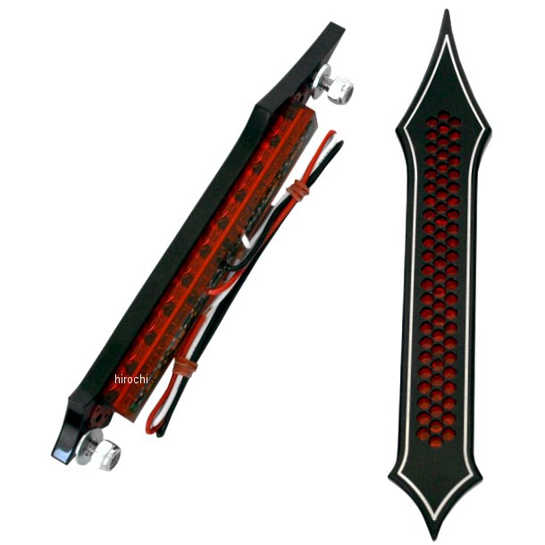 【USA在庫あり】 アクトロニクス Accutronix LED サドルパック用 トライバル ドリルド 赤レンズ/黒 204..