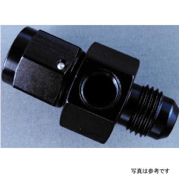 【USA在庫あり】 Fragola Inline Gauge Adapter -6AN Male x -6AN Fem - Black fra495005-BL JP店
