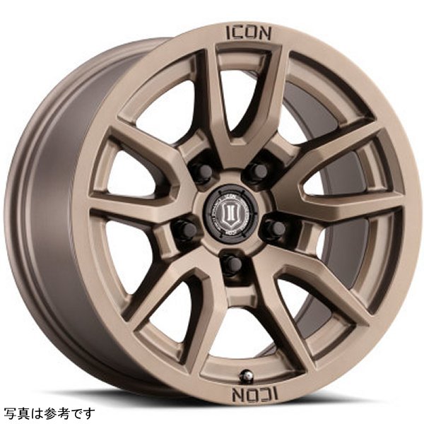  ICON Vector 5 17x8.5 5x150 25mm オフセット 5.75in BS 110.1mm Bore Bronze ホイール ico2617855557BR JP店