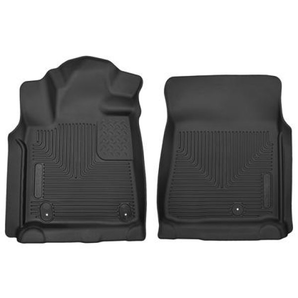 【USA在庫あり】 Husky Liners 12-14 Toyota Tundra Pickup(Crew / Ext / Std Cab) X-Act Contour Black Front Floor Liners hsl53711 JP店