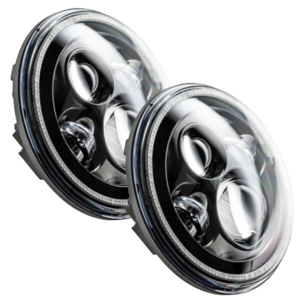 【USA在庫あり】 Oracle 7in High Powered LED ヘッドライト - ブラック Bezel - ColorSHIFT SEE WARRANTY orl5769-330 JP店