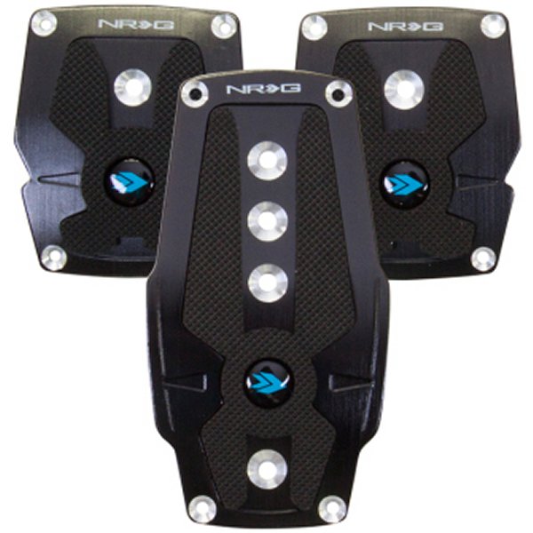  NRG Brushed Aluminum Sport Pedal M/T ブラック w/ブラック Rubber Inserts nrgPDL-200BK JP店
