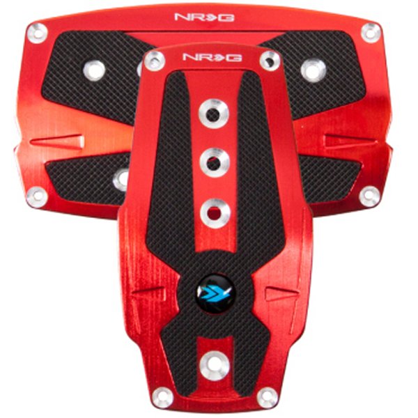  NRG Brushed Aluminum Sport Pedal A/T レッド w/ブラック Rubber Inserts nrgPDL-250RD JP店
