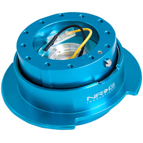 【USA在庫あり】 NRG Quick Release Kit Gen 2.5 - New Blue Body / Titanium クローム Ring nrgSRK-250NB JP店(2)