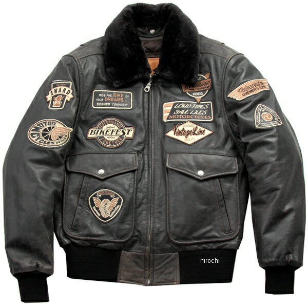 【メーカー在庫あり】 デグナー DEGNER ヴィンテージフライトジャケット 黒 Lサイズ 16WJ-10 JP店