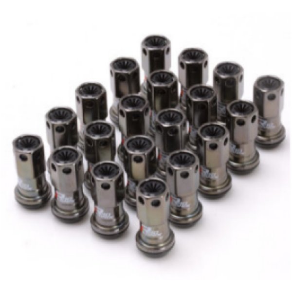  Project Kics 12X1.25 R40 Iconix Classical Lug Nuts w/ ブラック Plastic Cap - 20 - No Locks pjkWRIF03CK JP店