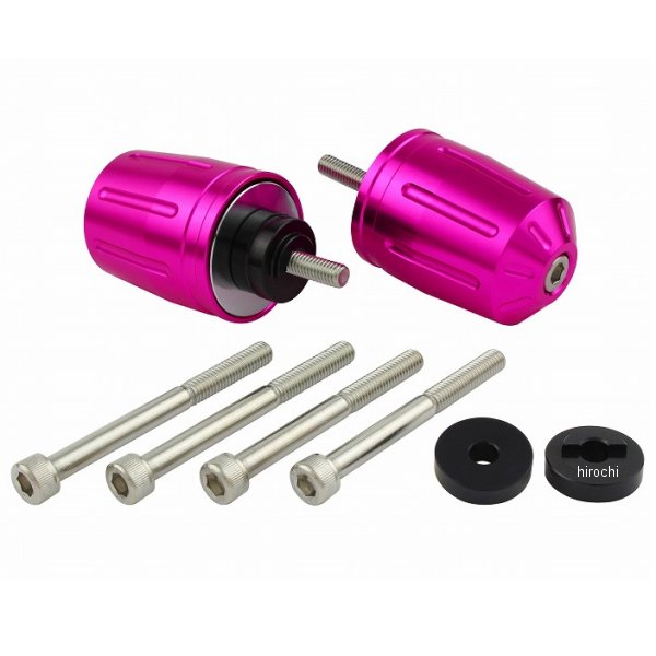【メーカー在庫あり】 POSH ポッシュ ウルトラヘビーバーエンドタイプ2 ホンダ/スズキ系純正ハンドル用 M6 ピンク 033979-32-10 JP店