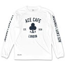 【メーカー在庫あり】 エースカフェロンドン ACE CAFE LONDON DRY-ロングTシャツ EST.1938 白 Lサイズ AA001DL JP店