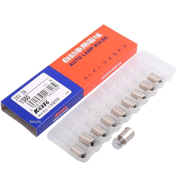小糸製作所 白熱バルブ T8.5 24V2W 10個入り 1380 JP店