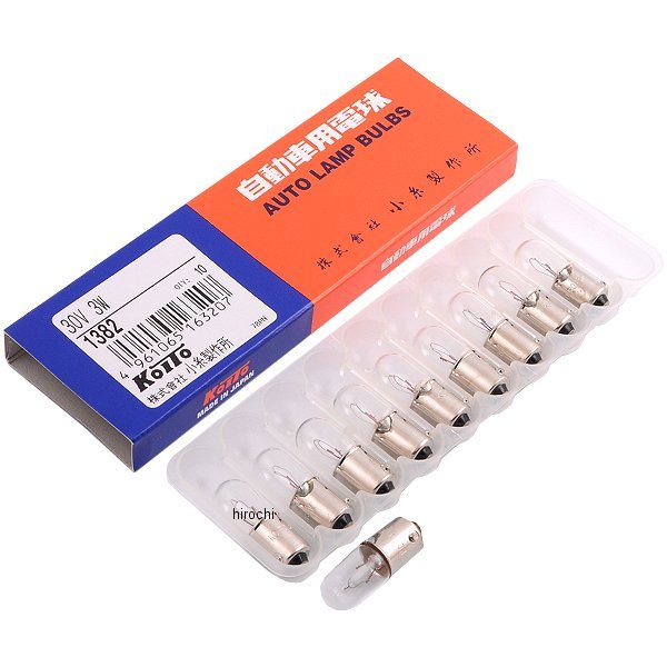 【メーカー在庫あり】 M&H マツシマ ウェッジ シングル球 12V1.7W クリア 1個入り 1PWB113S HD店