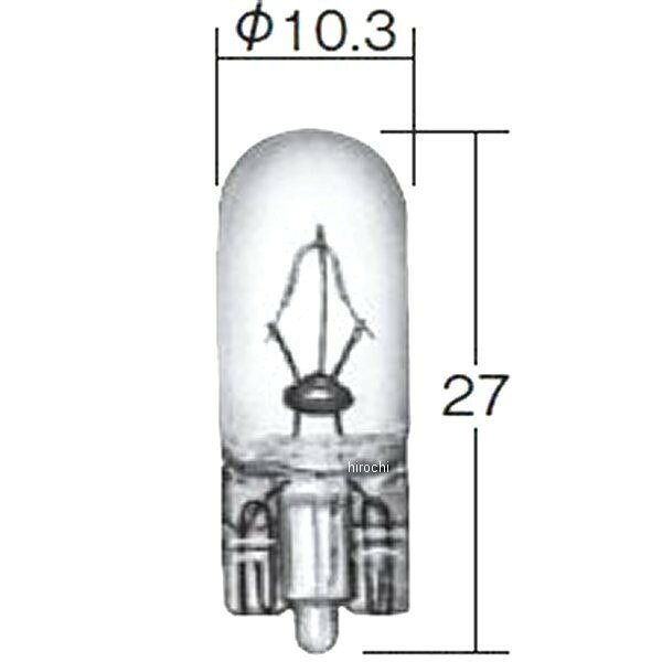 小糸製作所 白熱バルブ T10 24V3W ウェッジ 10個入り 1681 JP店
