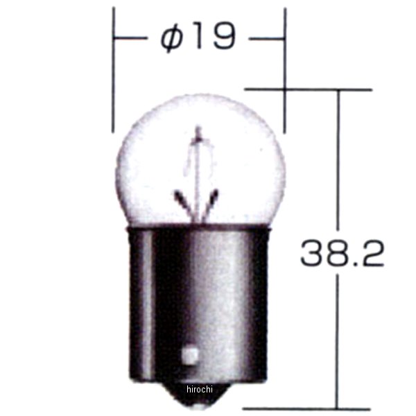 【メーカー在庫あり】 M&H マツシマ ウェッジ シングル球 12V1.7W クリア 1個入り 1PWB113S HD店