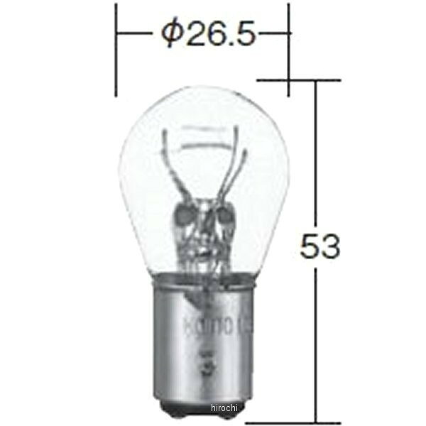 小糸製作所 白熱バルブ S25 24V25/10W 10個入り 4722 JP店