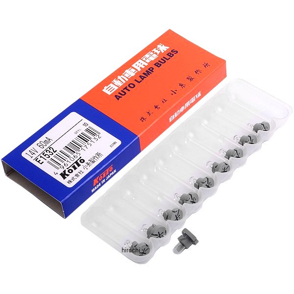 小糸製作所 白熱バルブ T4.2 14V60mA ウェッジ ソケットカラー灰色 10個入り E1532 JP店