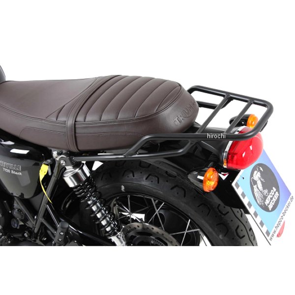 ヘプコアンドベッカー リアキャリア (トップケース不可) 17年-23年 トライアンフ Bonneville T100 黒 6587559 01 01 JP店