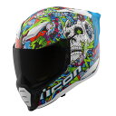 アイコン ICON 2025年モデル フルフェイスヘルメット ULTRAFLITE DOODLE 3 青 Sサイズ 0101-17979 JP店(2)