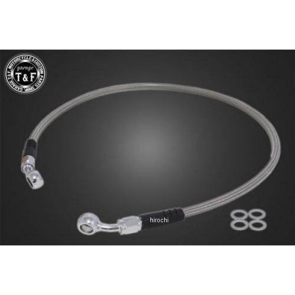 ガレージT＆F ステンメッシュブレーキホース クリアーコート仕様 800mm レブル250 612060 JP店