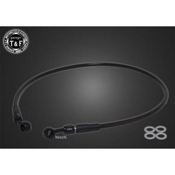 ガレージT＆F ステンメッシュブレーキホース ブラックコート仕様 1400mm レブル250 6120613 JP店