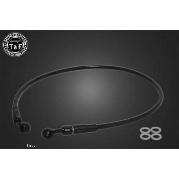 ガレージT＆F ステンメッシュブレーキホース ブラックコート仕様 900mm レブル250 612068 JP店