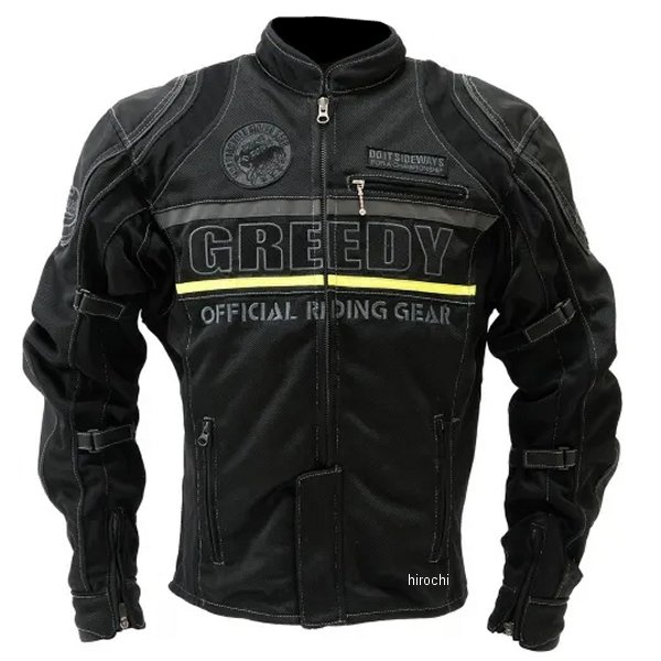 Nylon Jackets - GNS-061 グリーディー GREEDY 春夏モデル スポーツメッシュジャケット 黒 Lサイズ GRGNS061BKL JP店