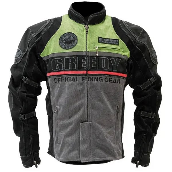 Nylon Jackets - GNS-061 グリーディー GREEDY 春夏モデル スポーツメッシュジャケット 緑 Mサイズ GRGNS061GRM JP店