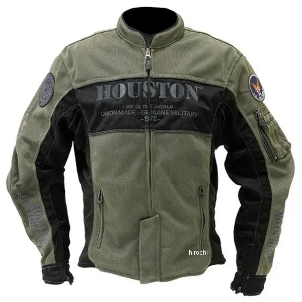 HTVA-2510S ヒューストン HOUSTON 春夏モデル M/C ライディングジャケット カーキ Mサイズ HTVA2510SKHM JP店