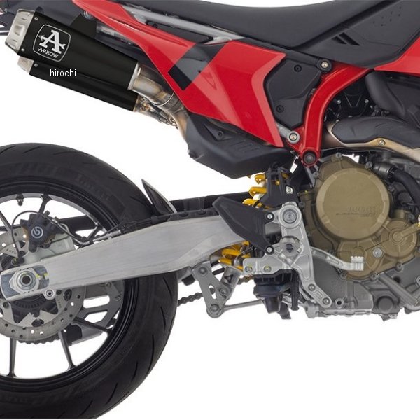 アロー Arrow ダブルスリップオンマフラー Pro-Race ニクロムダーク 24年 ドゥカティ ハイパーモタード698 モノ 71978PRN JP店
