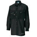 【メーカー在庫あり】 TSデザイン 長袖シャツ 黒 Lサイズ 7105 JP店(2)