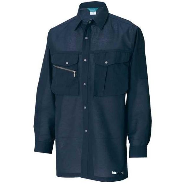 【メーカー在庫あり】 TSデザイン 長袖シャツ ネイビー 3Lサイズ 7105 JP店