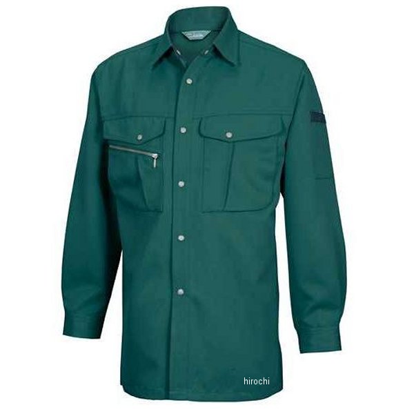 TSデザイン 長袖シャツ 緑 Sサイズ 7115 JP店