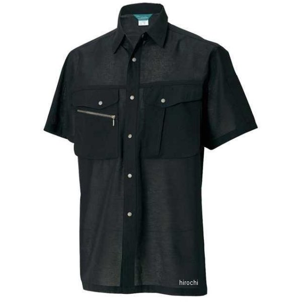 【メーカー在庫あり】 TSデザイン 半袖シャツ 黒 Mサイズ 7155 JP店