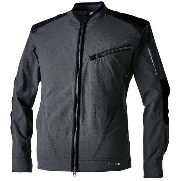 【メーカー在庫あり】 TSデザイン TS4Dナイロンドッツライダーワークジャケット 黒/チャコールグレー 6Lサイズ 84506 JP店