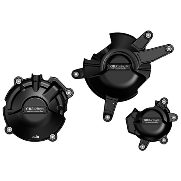 GBレーシング GB RACING エンジンカバーセット 3点 CBR650F、CBR650R 黒 EC-CBR650F-2014-SET JP店