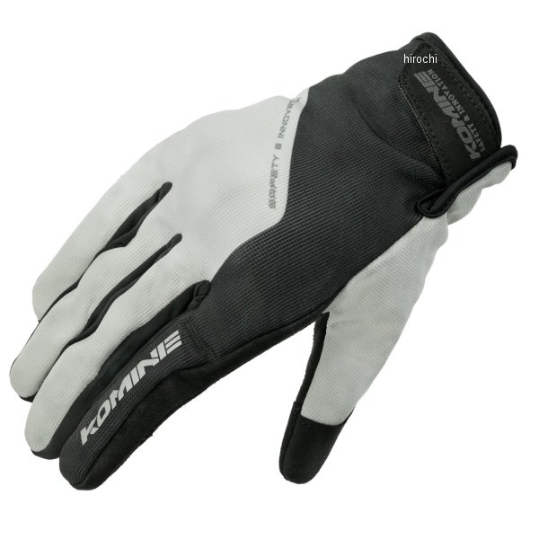 【メーカー在庫あり】 GK-270 コミネ KOMINE 春夏モデル プロテクトメッシュグローブ シルバー Lサイズ 06-270 JP店(2.0)