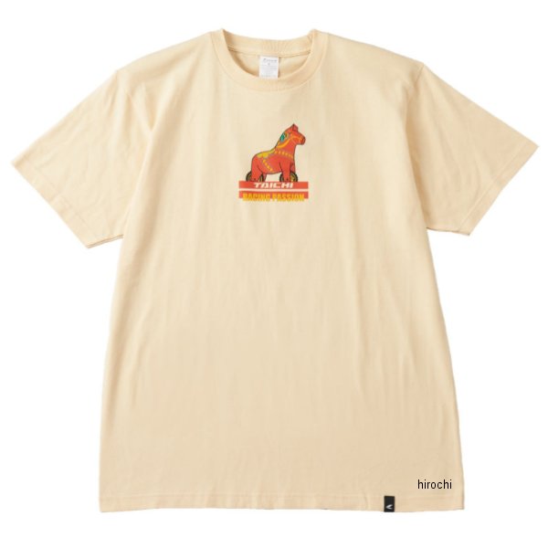 RSタイチ RSTaichi 春夏モデル Tシャツ RACING HORSE T-SHIRT ナチュラル Mサイズ RSU124 JP店