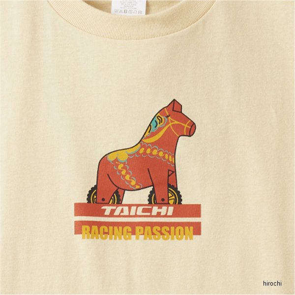 RSタイチ RSTaichi 春夏モデル Tシャツ RACING HORSE T-SHIRT ナチュラル XLサイズ...